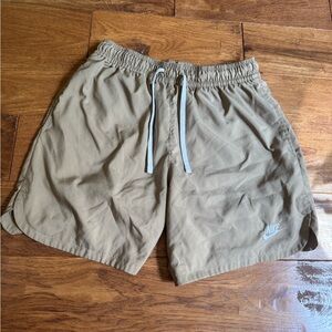 Nike Khaki Athletic Shorts 5 inch inseam